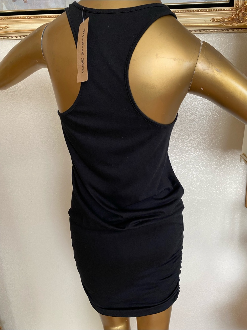 Michael Stars Racer Back Ruched Dress - Picture 2 of 9